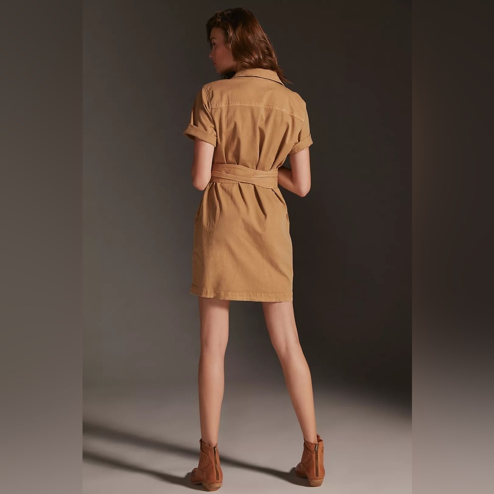 MOTHER The Wrapped Up Mini
Dress In Tan🔥 - Picture 8 of 17